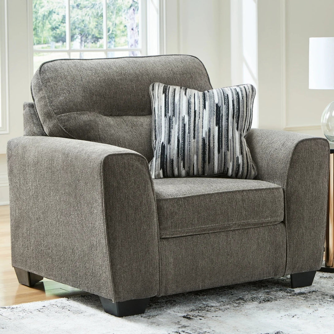 3130523 Olten Oversized Armchair In Fabric Upholstery - Graphite | Benchcraft By Ashley