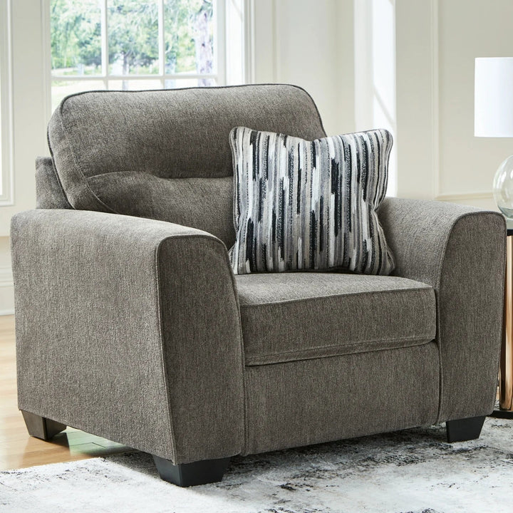 3130523 Olten Oversized Armchair In Fabric Upholstery - Graphite | Benchcraft By Ashley