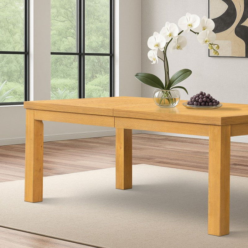 Cassa 7-Piece Oak Dining Table Set With Extension Leaf