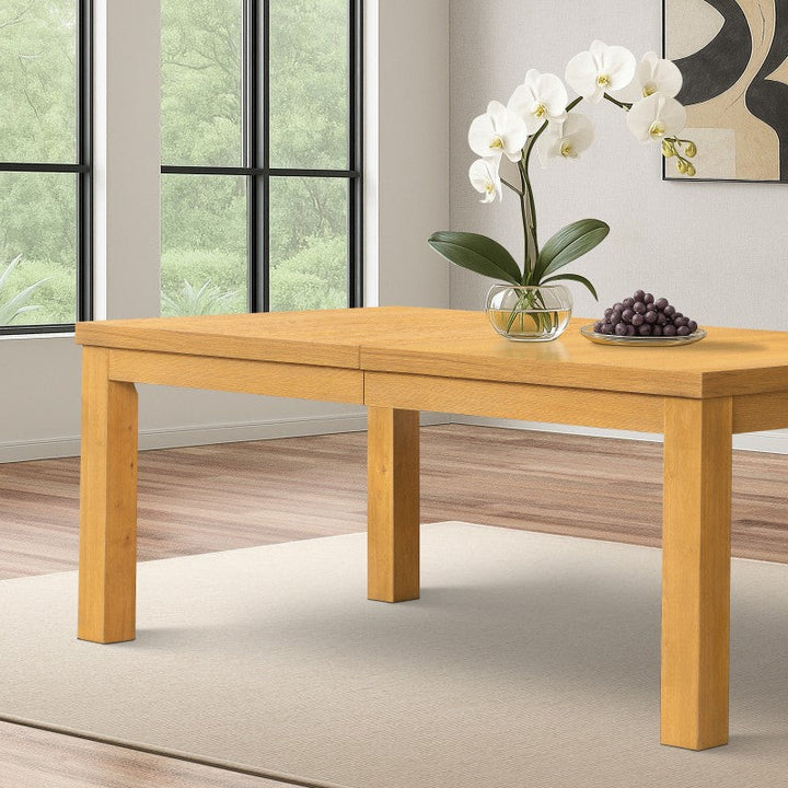 Cassa 7-Piece Oak Dining Table Set With Extension Leaf