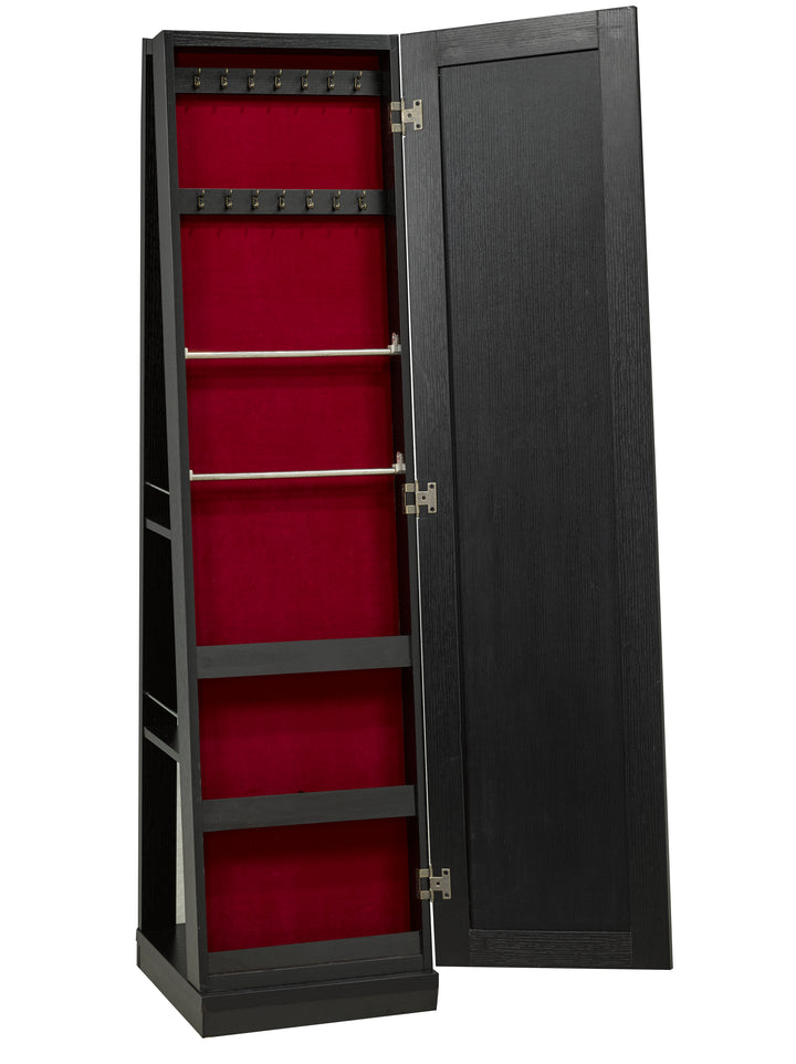 Bloom Jewelry Cabinet With Full Length Mirror - Black
