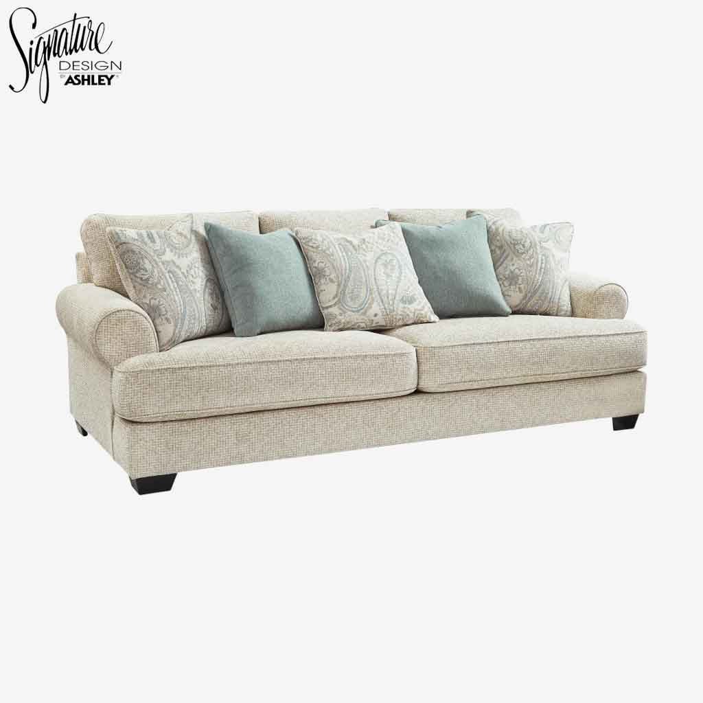 9620538 Monaghan Stationary Sofa In Fabric Upholstery - Sandstone | Signature Design By Ashley