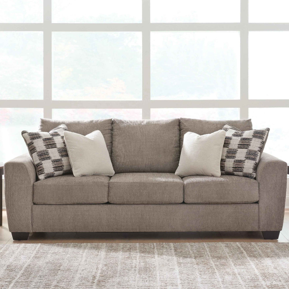 6310238 Loreo Stationary Sofa In Fabric Upholstery - Truffle | Benchcraft by Ashley