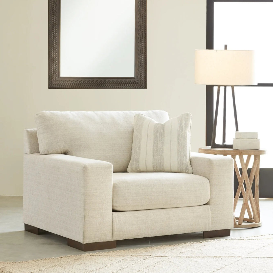 5200323 Maggie Oversized Armchair In Fabric Upholstery - Birch | Signature Design By Ashley