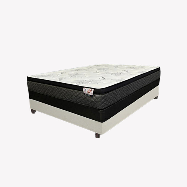 Velvet Rose Medium Firm Euro Top Mattress | Continuous Coil Support For True Comfort
