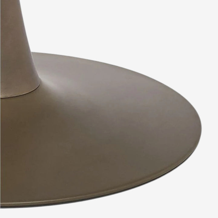 Livo Round Dining Table With Metallic Base - White Faux Marble/ Aged Gold | Available in 40" & 48" Sizes