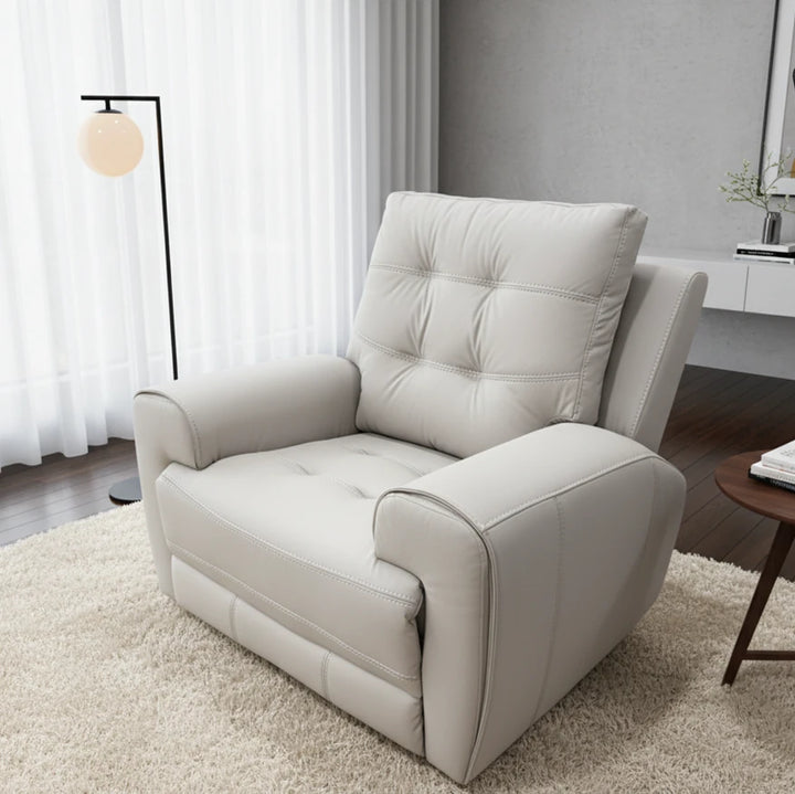 Nolan Taupe 3-Piece Power Recliner Set In Aire-Leather Upholstery