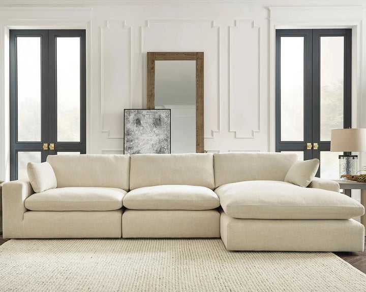 Elyza 3-Piece Sectional Sofa in Fabric Upholstery - Linen | Signature Design By Ashley