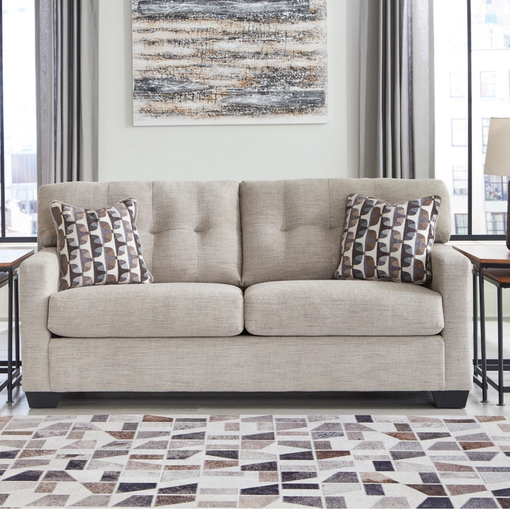 3100438 Mahoney Sofa In Fabric Upholstery - Pebble | Signature Design By Ashley