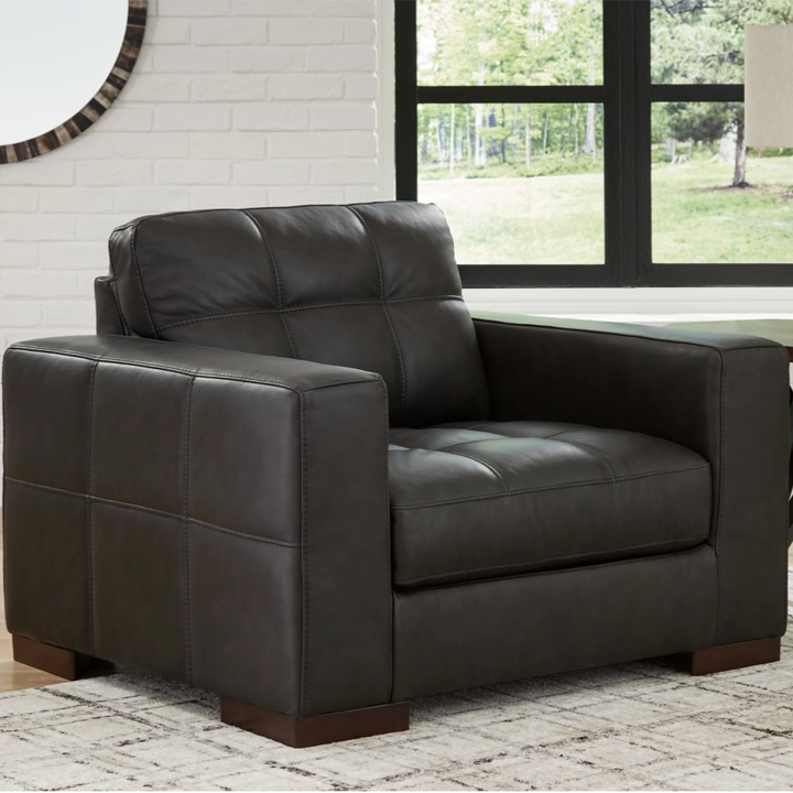 5650623C Luigi Leather Armchair - Thunder | Signature Design By Ashley