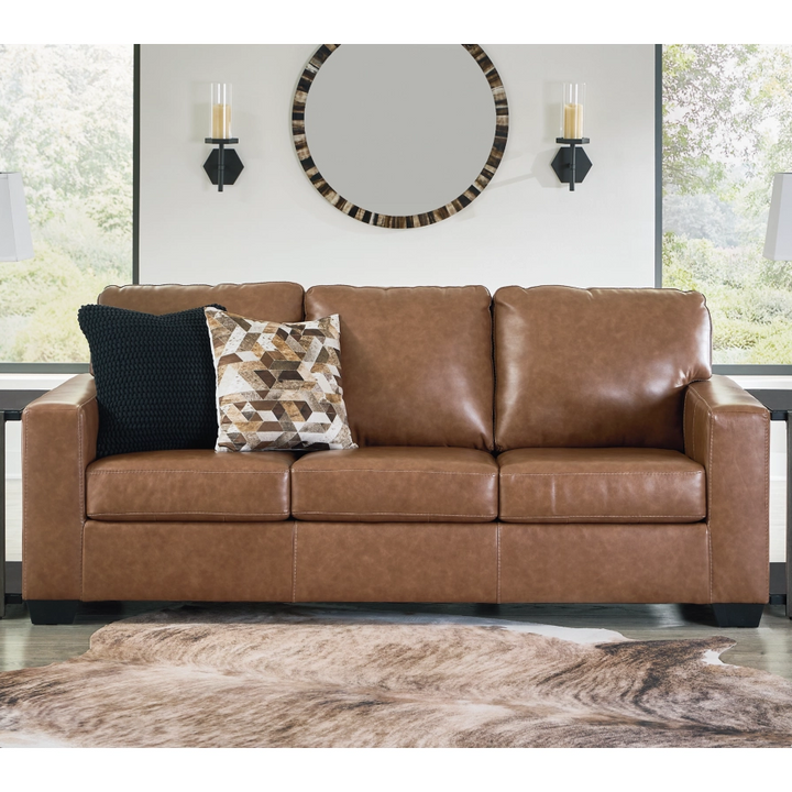 5560338C Bolsena Leather Sofa - Caramel  | Signature Design By Ashley