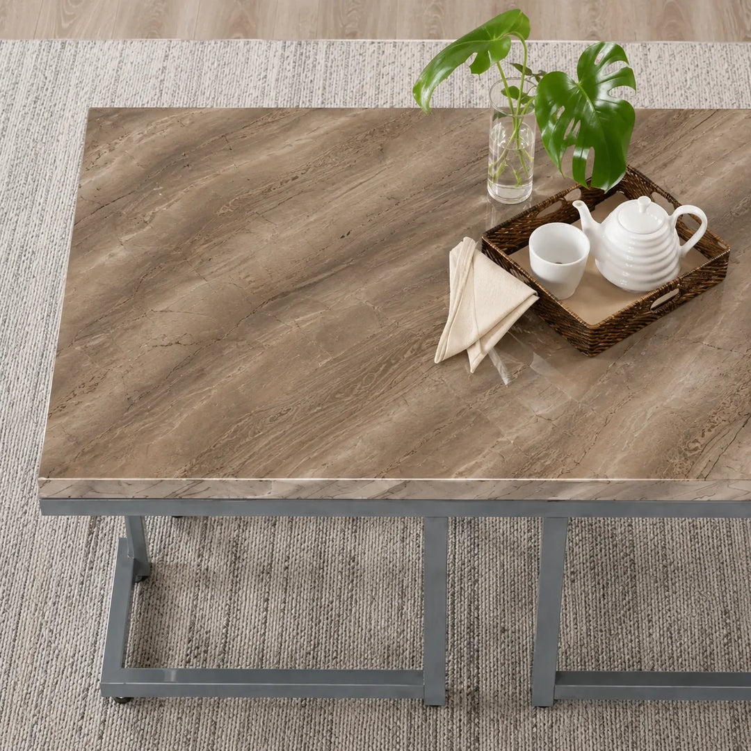 Camden 3-Piece Occasional Table Set - Grey/ Pewter