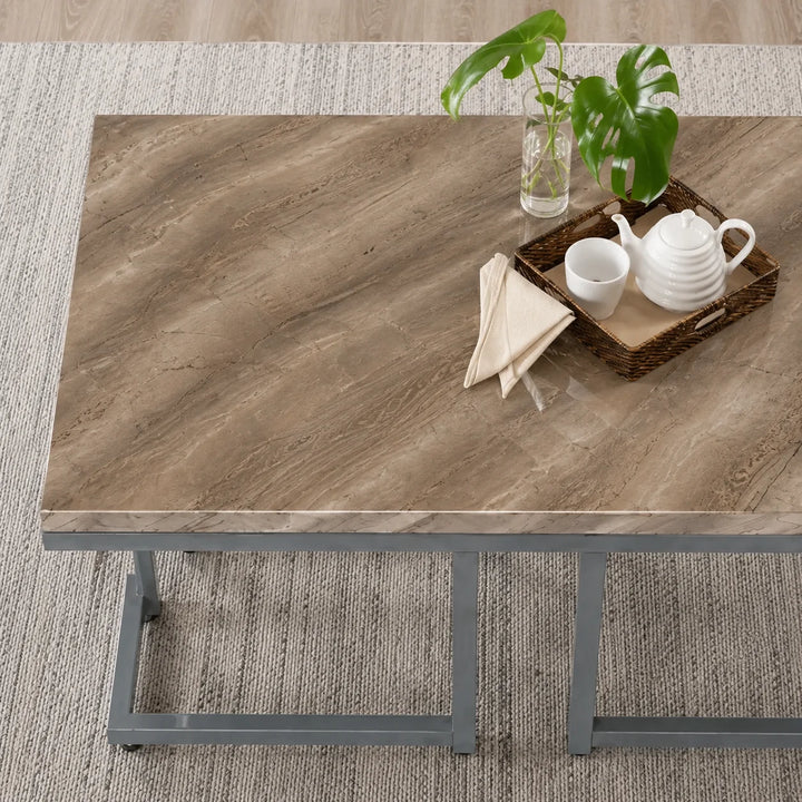 Camden 3-Piece Occasional Table Set - Grey/ Pewter