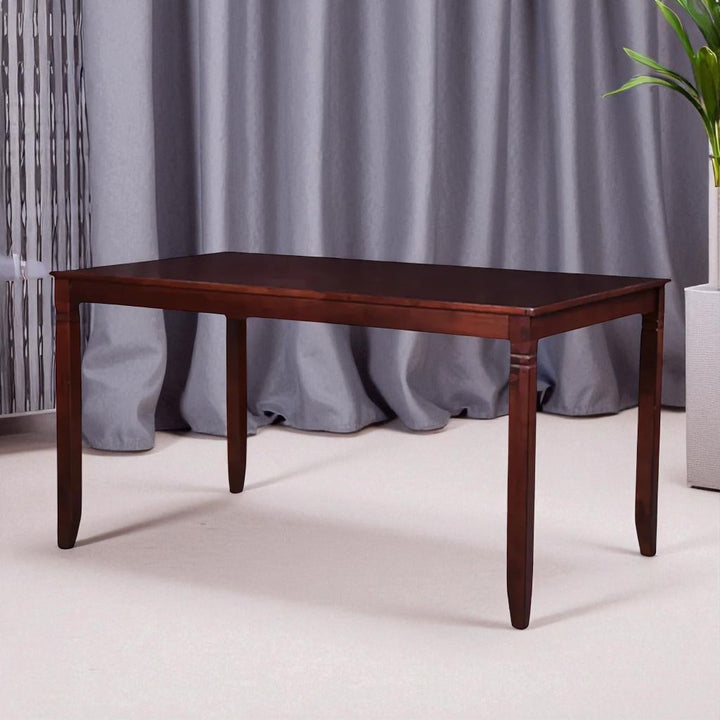 Alexia Wooden Dining Table Set For 4 With PU Upholstered Chairs - Espresso