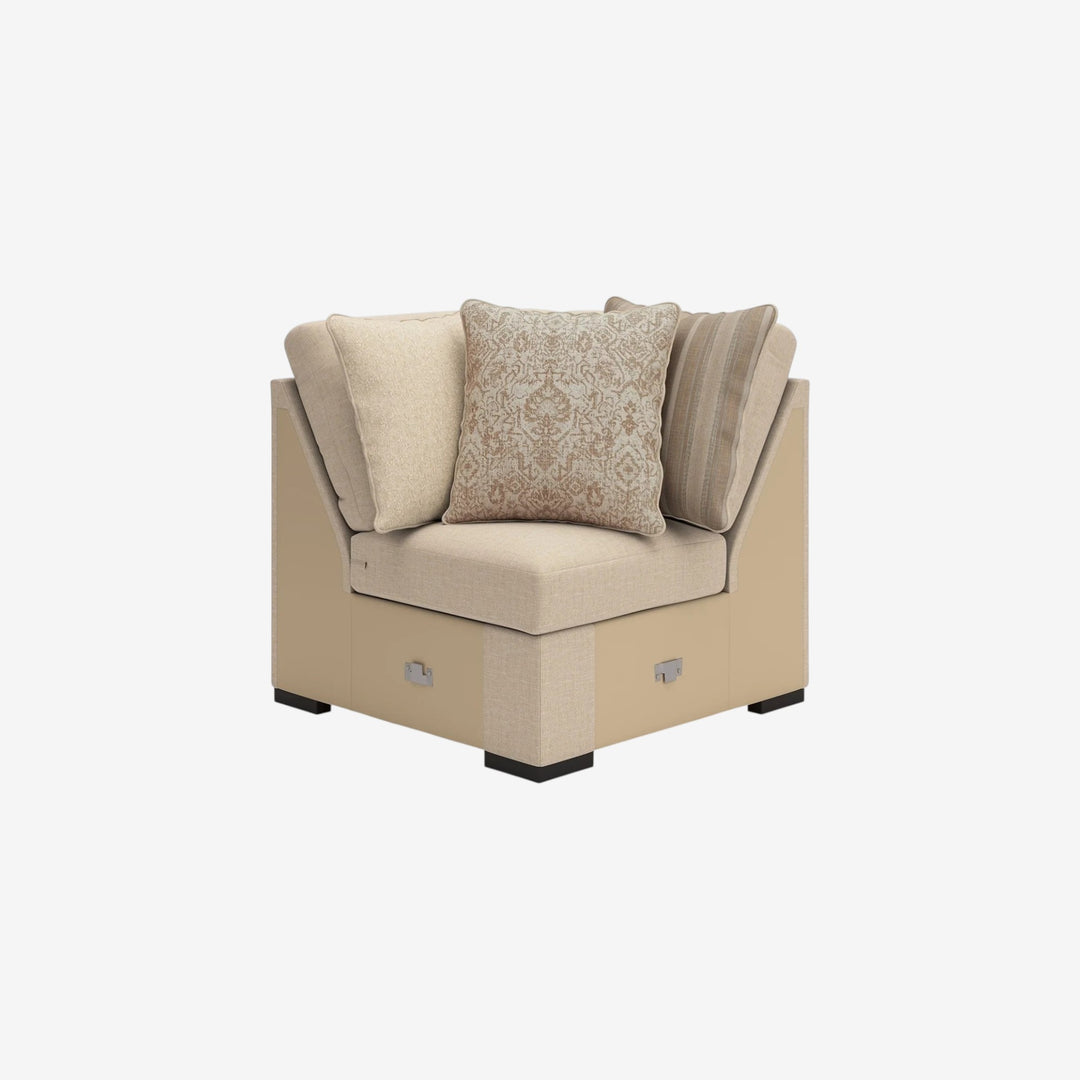 59404S1 LadyMae 3-Piece Sectional Sofa In Fabric Upholstery - Twill | Benchcraft By Ashley