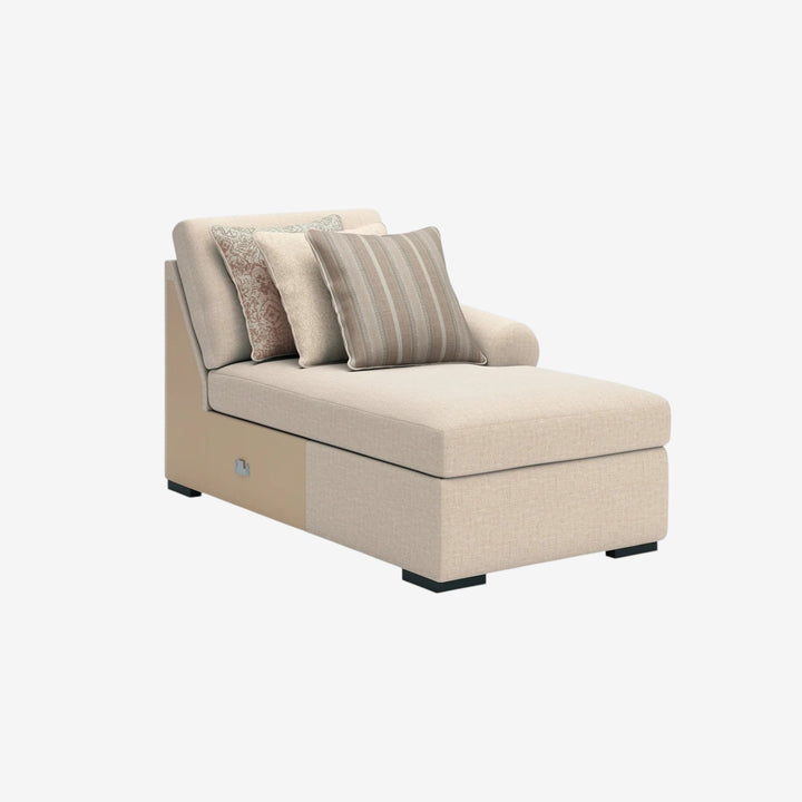 LadyMae 5-Piece Fabric Sectional Sofa With Chaise - Twill | Benchcraft By Ashley