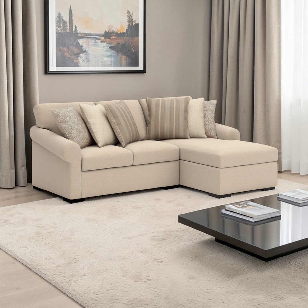 LadyMae 2-Piece Fabric Sectional Sofa With Chaise - Twill | Benchcraft By Ashley