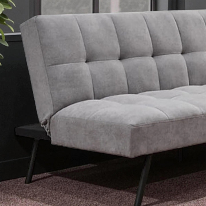 Harrison Fabric Upholstered Sofa Bed In Appealing Grey Finish