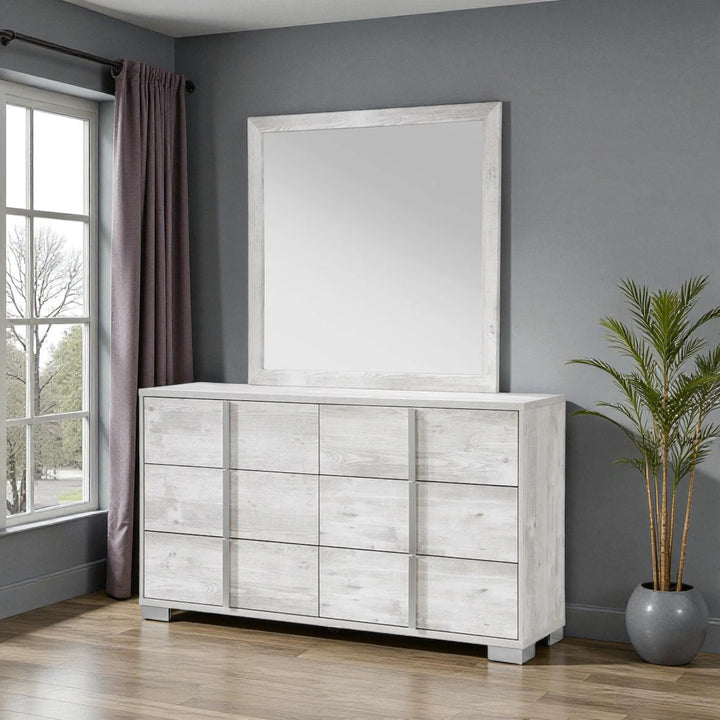 Solace 8-Piece Bedroom Set In Appealing White Finish