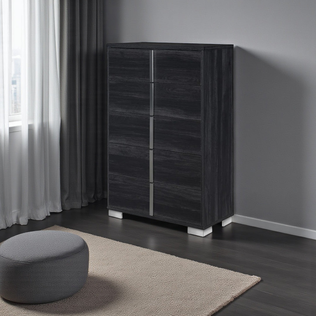 Solace 8-Piece Bedroom Set In Striking Grey Finish