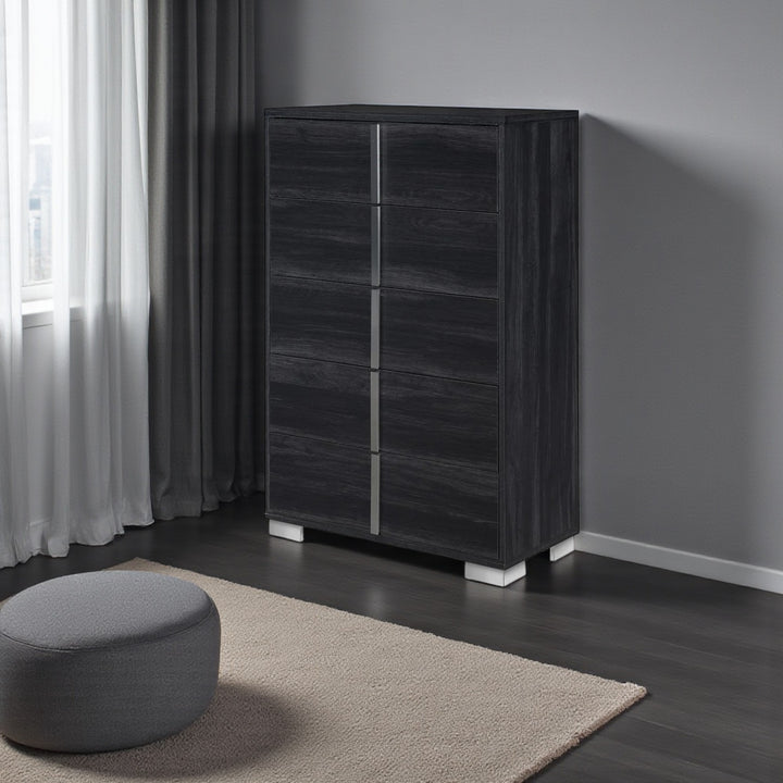 Solace 8-Piece Bedroom Set In Striking Grey Finish