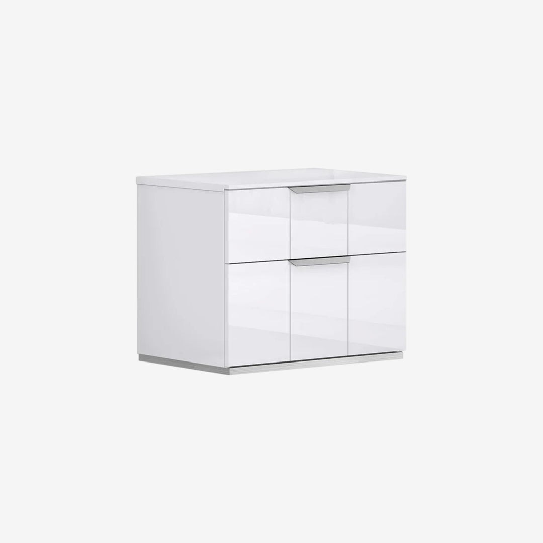 Cyrus Wooden Nightstand - White | Timeless, Compact & Built to Last