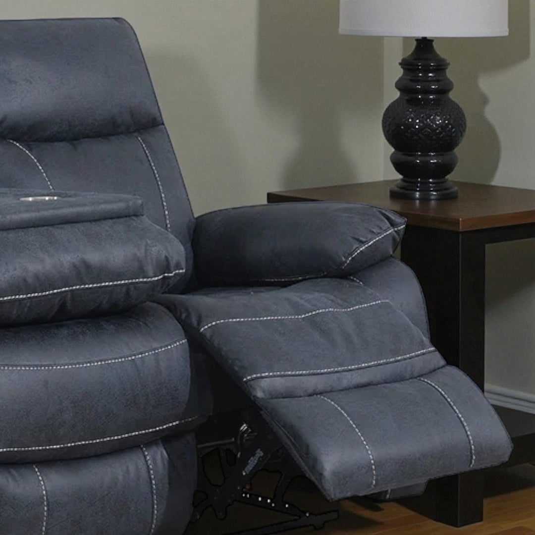 Velmor Manual Recliner Sofa in Fabric Upholstery - Blue | Timeless, Affordable, Comfortable & Built to Last