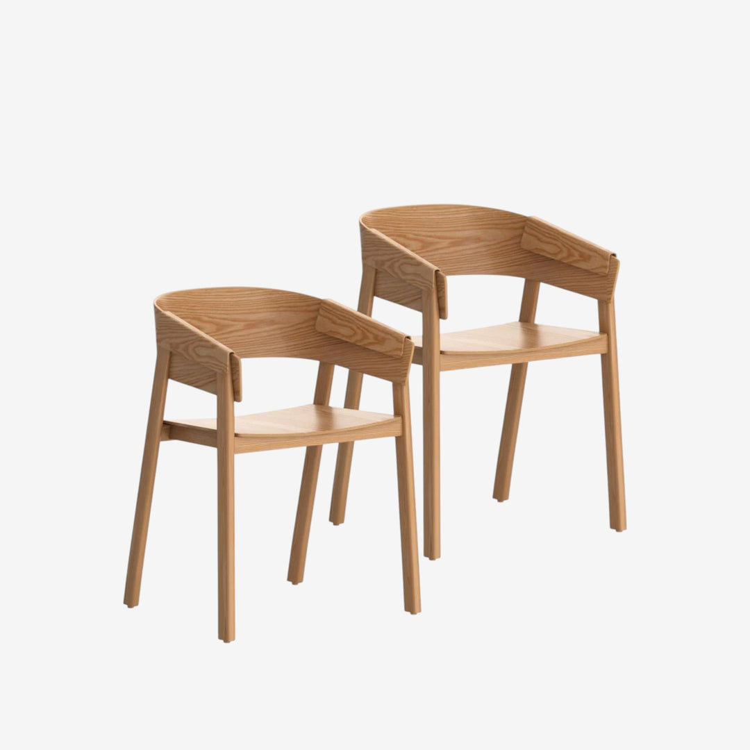 Myra Vintage Style Wooden Dining Chair (Set of 2) - Natural