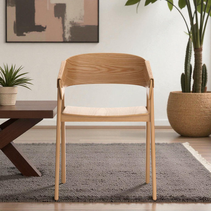 Myra Vintage Style Wooden Dining Chair (Set of 2) - Natural