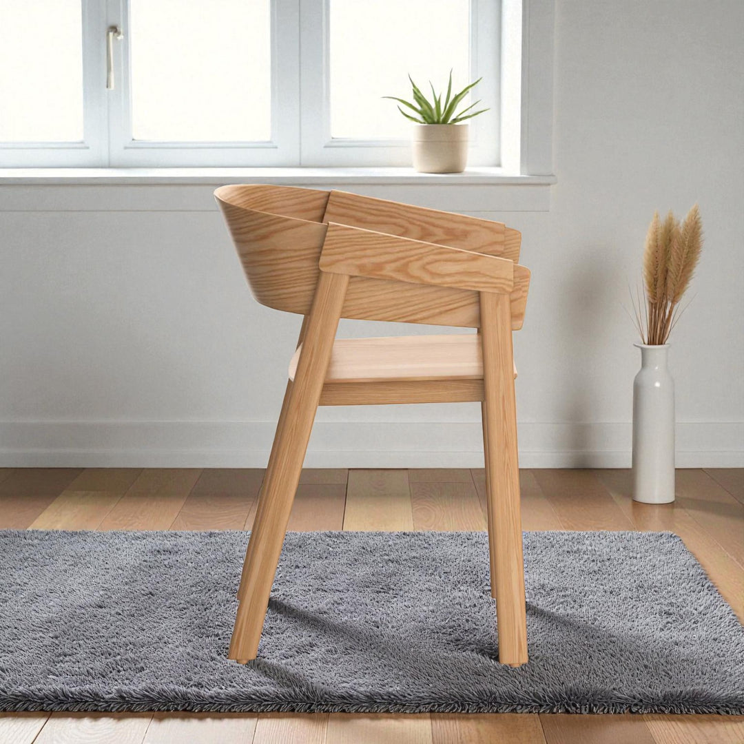 Myra Vintage Style Wooden Dining Chair (Set of 2) - Natural