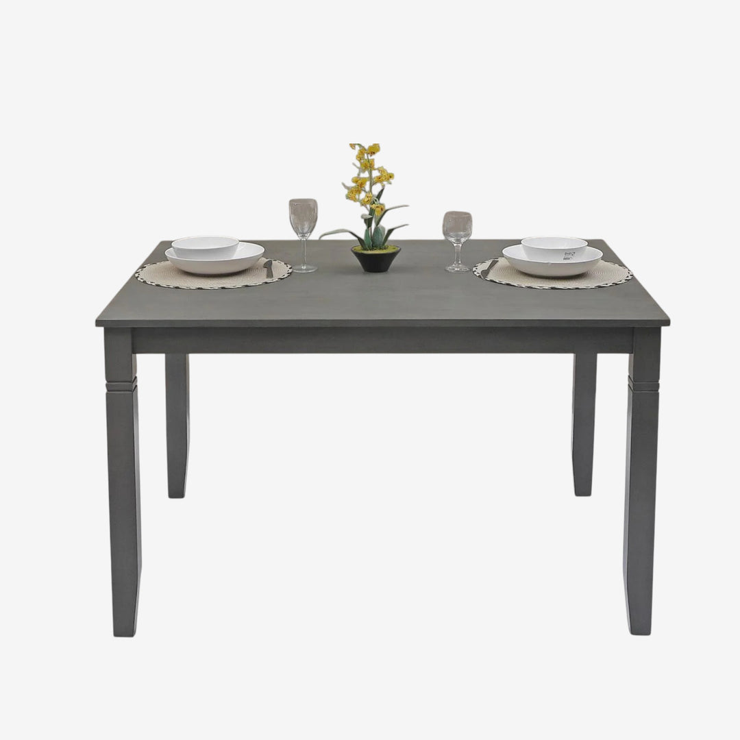 Norix Wooden Dining Table - Grey | Mid-Century Modern Style