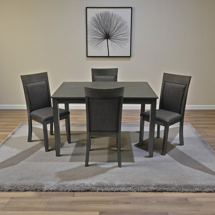 Norix Wooden Dining Table - Grey | Mid-Century Modern Style