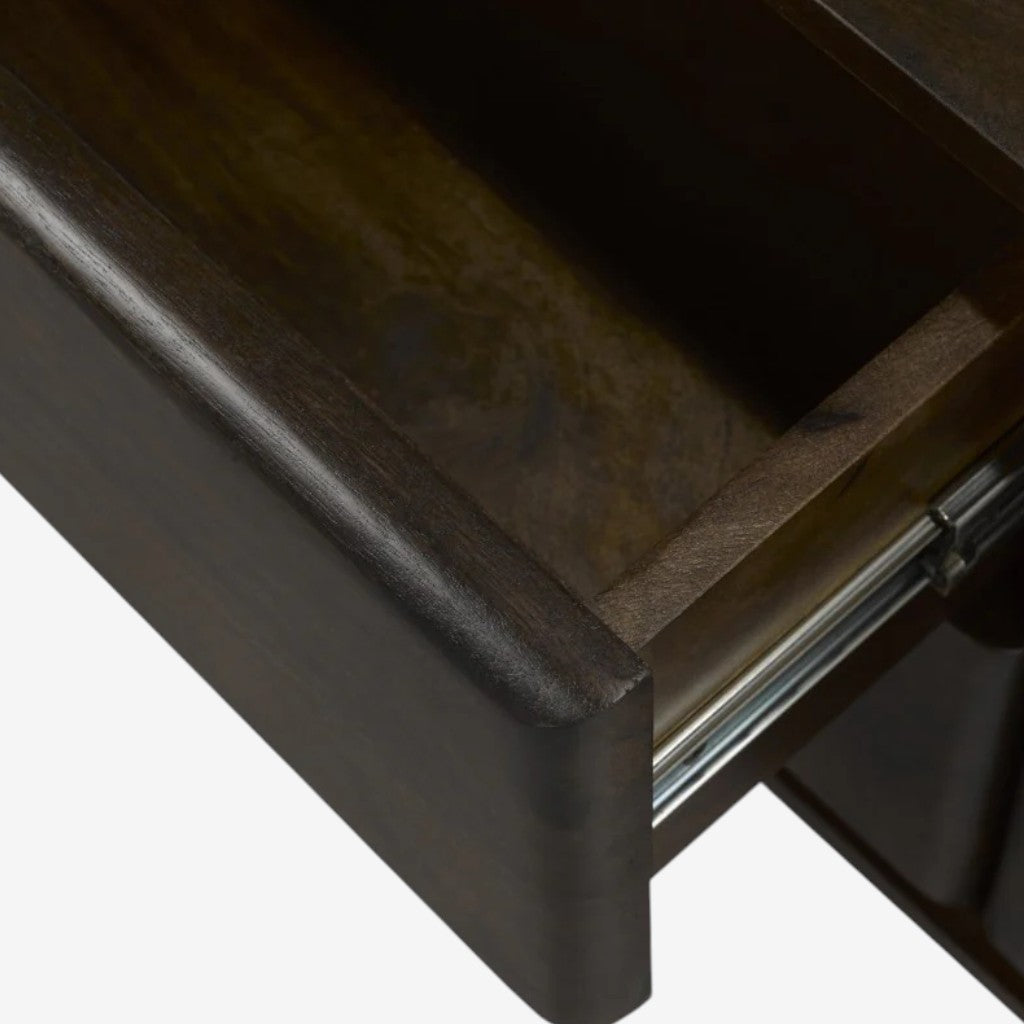 Quantum 63" TV Stand With Storage Cabinets - Dark Walnut