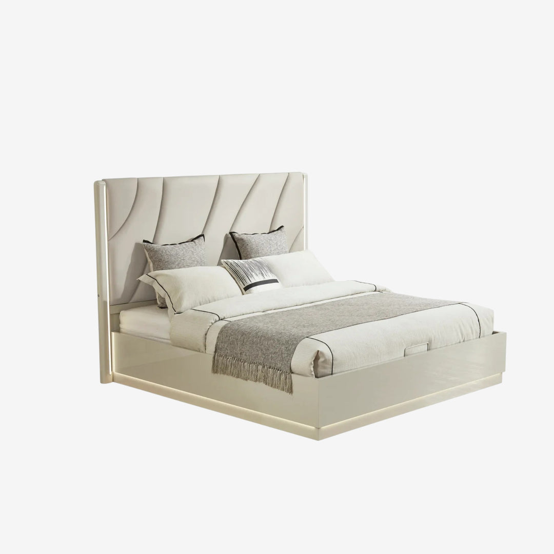 Jerome 8-Piece Bedroom Set - Beige | Contemporary, Sleek, Durable & Storage Solution