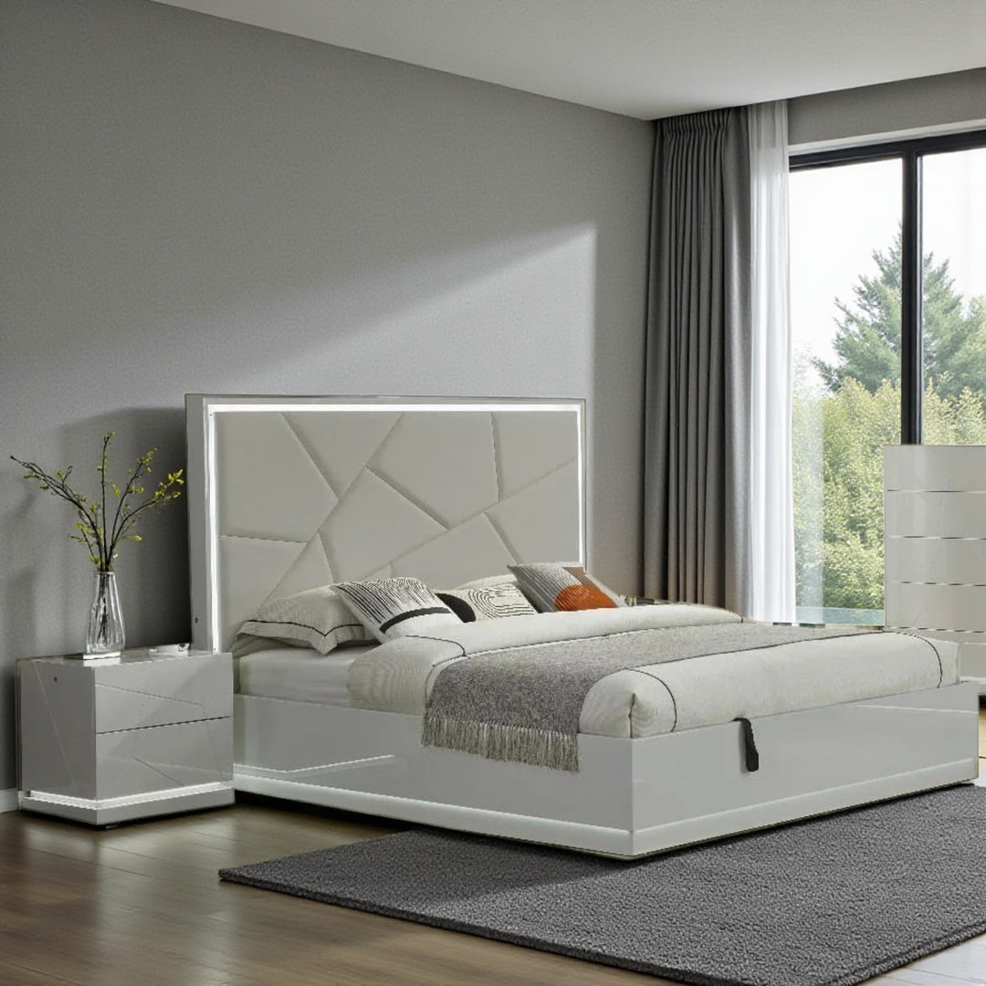 Amy 8-Piece Bedroom Set - Grey | Modern, Sleek, Durable & Storage Solution