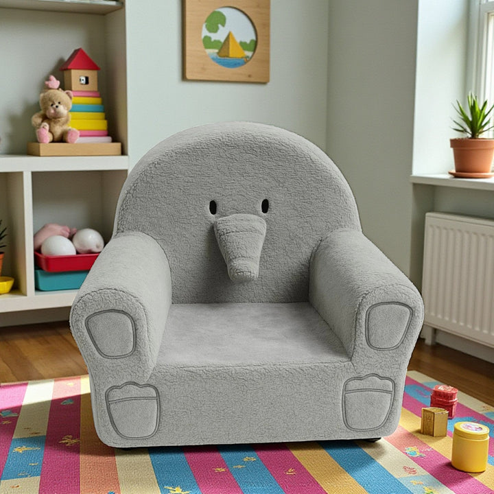 Shinzo Fabric Upholstered Kid's Chair - Grey | Stylish, Playful, Comfortable & Built to Last
