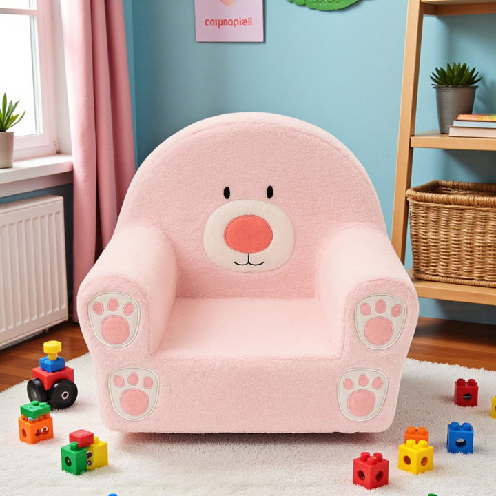 Shinzo Fabric Upholstered Kid's Chair - Pink | Stylish, Playful, Comfortable & Built to Last