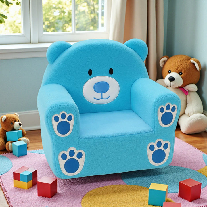 Shinzo Fabric Upholstered Kid's Chair - Blue | Stylish, Playful, Comfortable & Built to Last