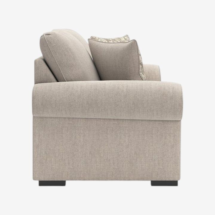 5710235 Sararose Loveseat In Fabric Upholstery - Heather | Benchcraft By Ashley
