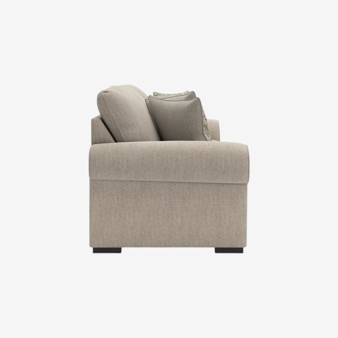 5710238 Sararose Stationary Sofa In Fabric Upholstery - Heather | Benchcraft By Ashley