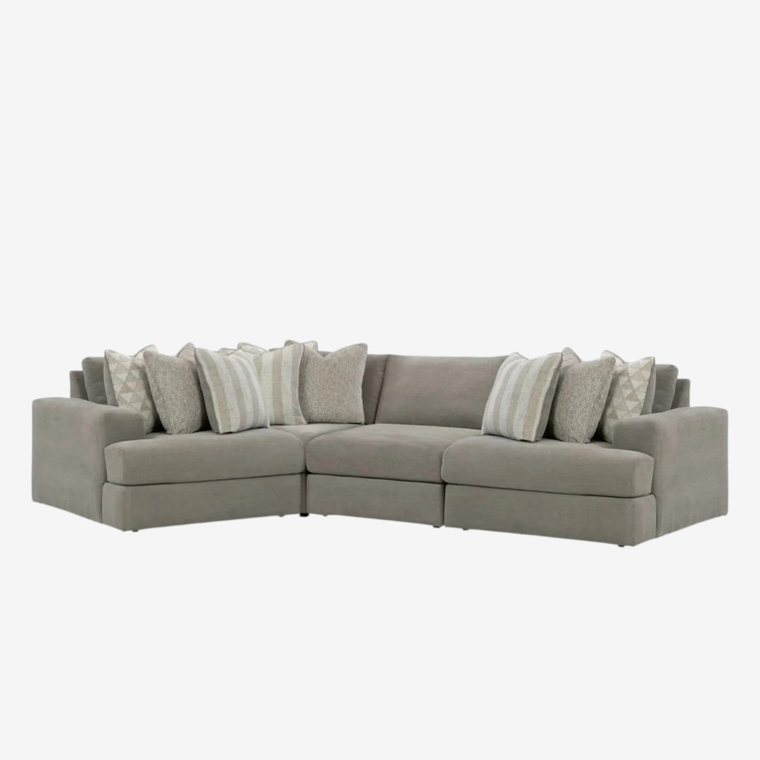 58103S5 Avaliyah 4-Piece Sectional Sofa In Fabric Upholstery - Ash | Signature Design By Ashley