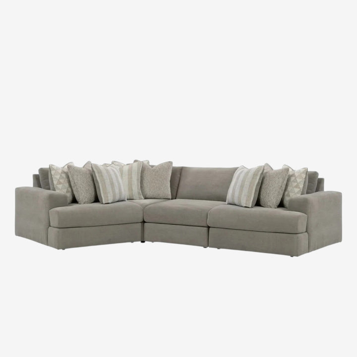 58103S5 Avaliyah 4-Piece Sectional Sofa In Fabric Upholstery - Ash | Signature Design By Ashley