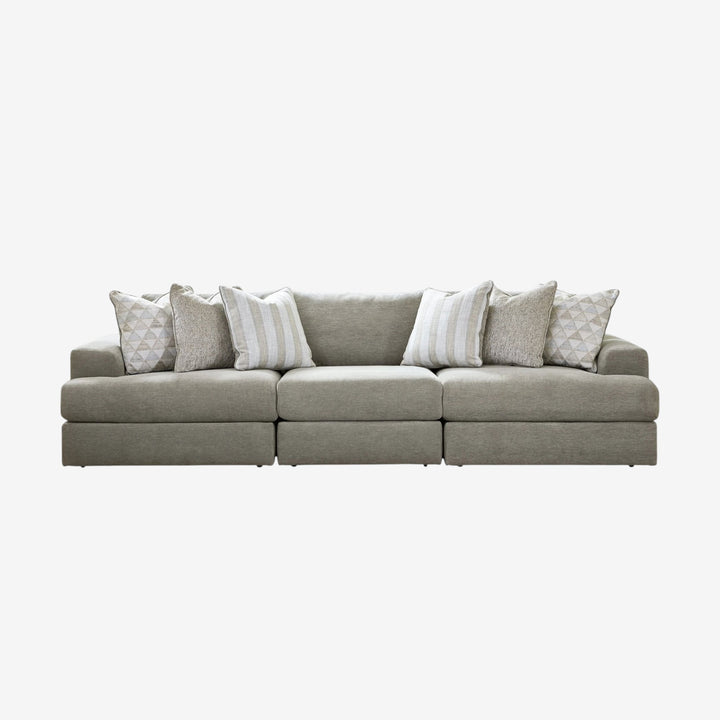 58103S2 Avaliyah 3-Piece Stationary Sofa In Fabric Upholstery - Ash | Signature Design By Ashley