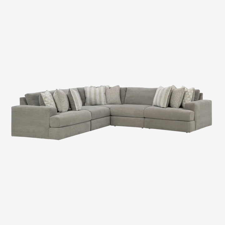 58103S6 Avaliyah 5-Piece Sectional Sofa In Fabric Upholstery - Ash | Signature Design By Ashley