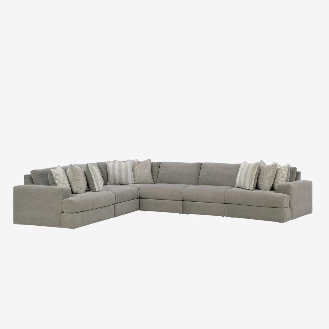 58103S7 Avaliyah 6-Piece Sectional Sofa In Fabric Upholstery - Ash | Signature Design By Ashley