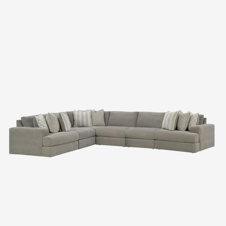 58103S7 Avaliyah 6-Piece Sectional Sofa In Fabric Upholstery - Ash | Signature Design By Ashley