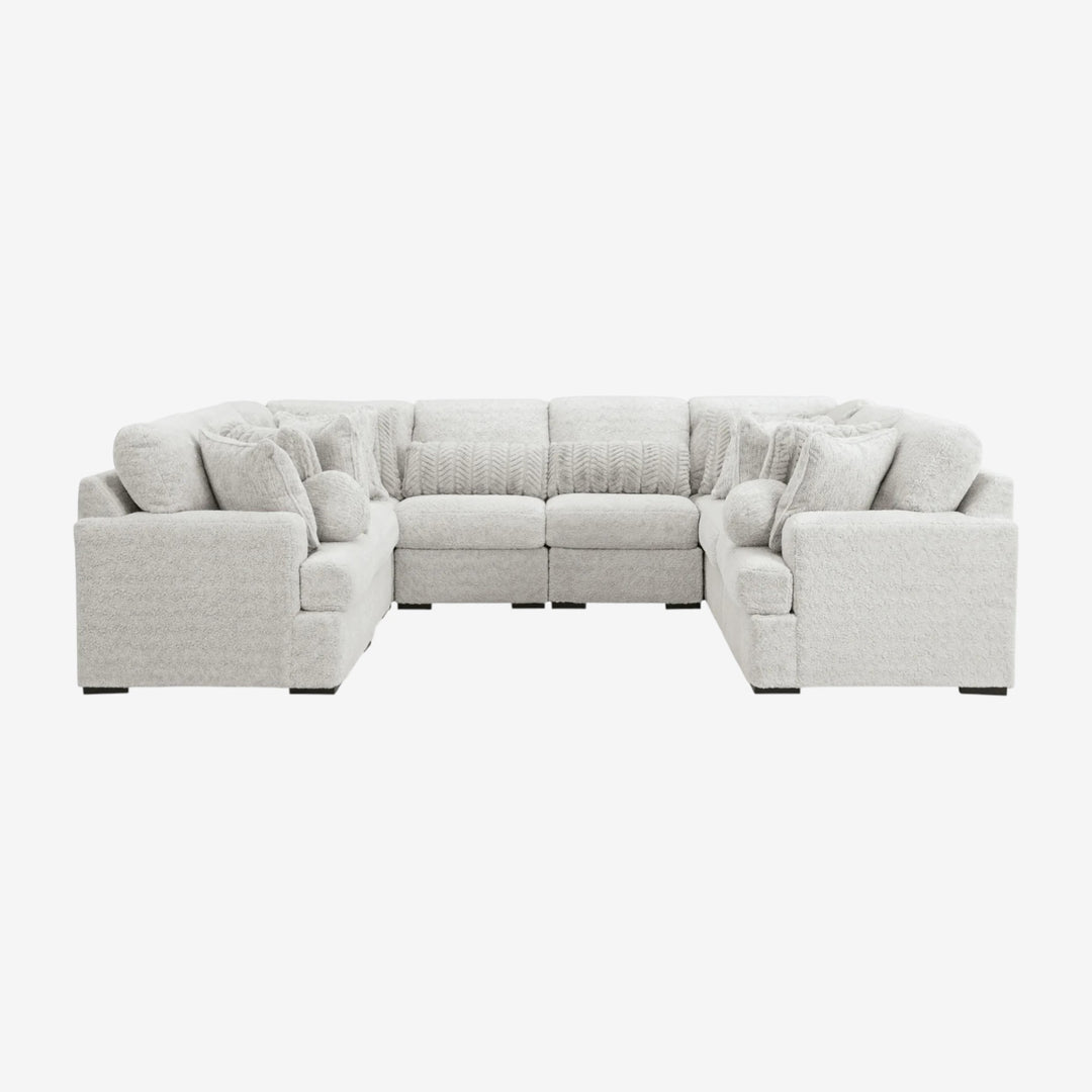 PC59106S6 Cuddle 8-Piece Sectional Sofa In Fabric Upholstery - Arctic | Signature Design By Ashley