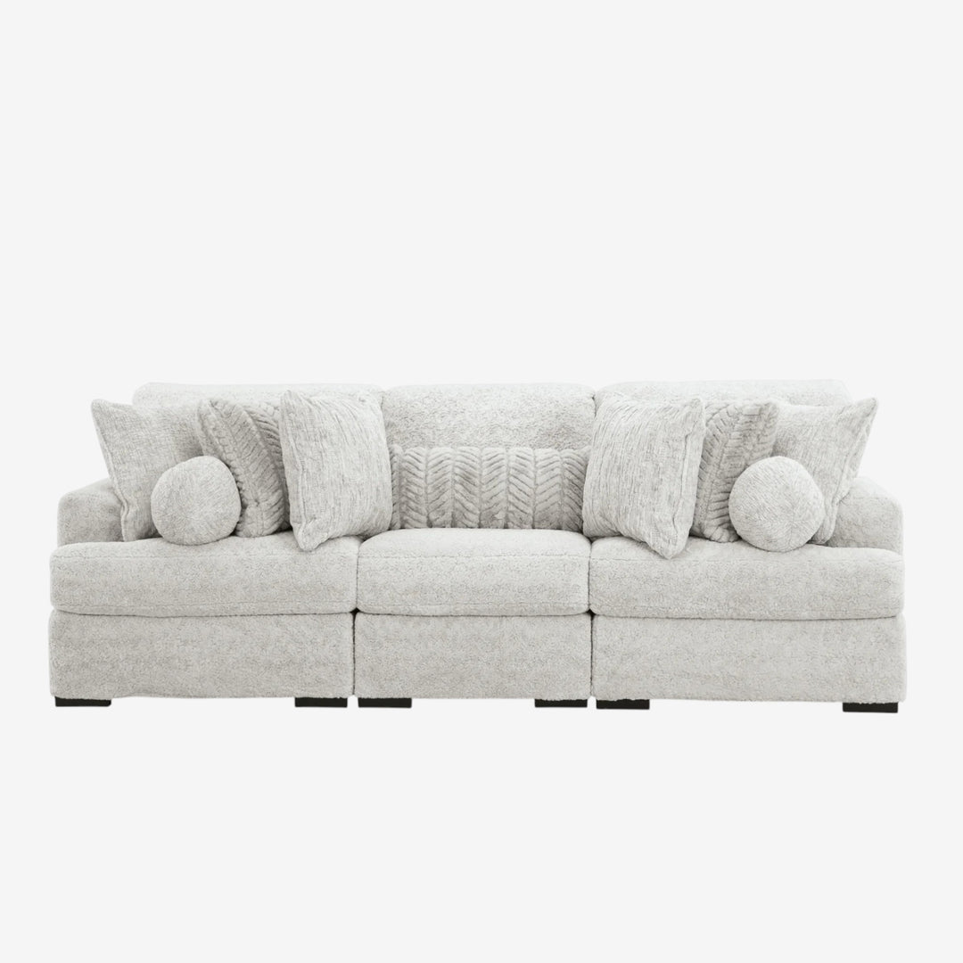 PC59106S5 Cuddle 3-Piece Modular Sofa In Fabric Upholstery - Arctic | Signature Design By Ashley