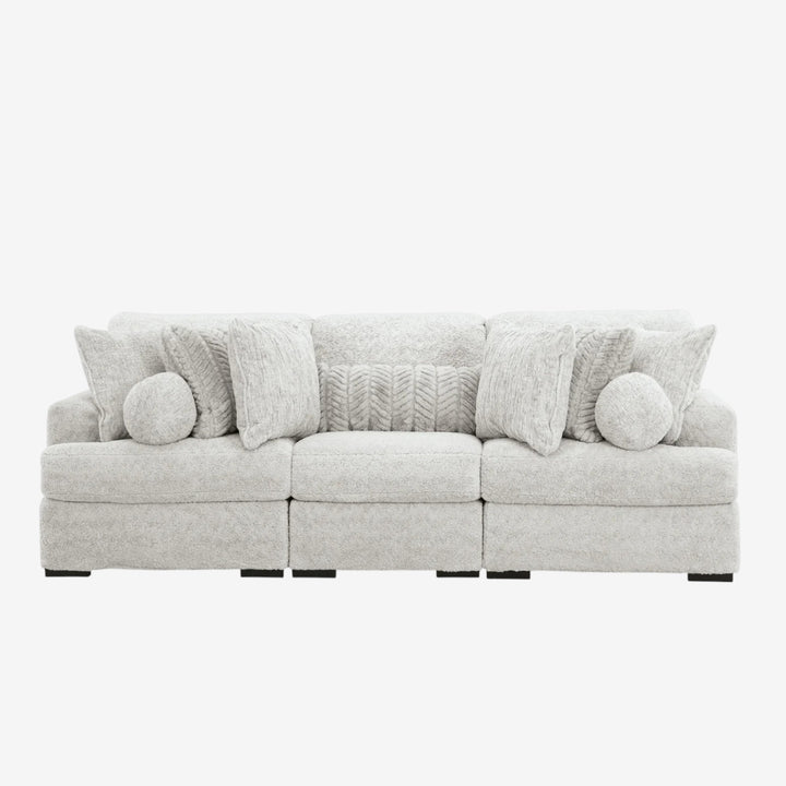 PC59106S5 Cuddle 3-Piece Modular Sofa In Fabric Upholstery - Arctic | Signature Design By Ashley