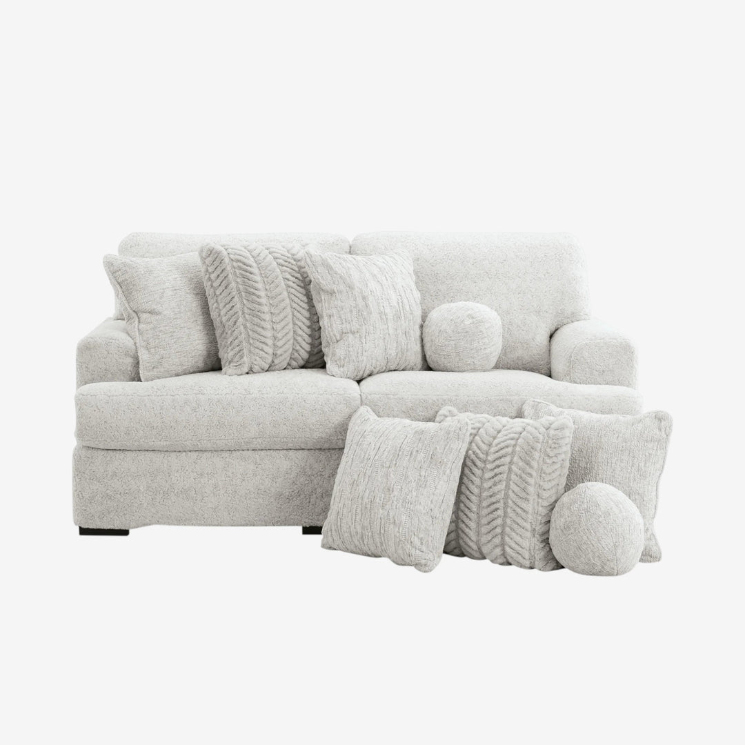 PC59106S9 Cuddle 2-Piece Modular Loveseat In Fabric Upholstery - Arctic | Signature Design By Ashley